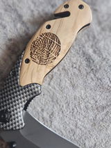 Personalized Handwriting Engraved Pocket Knife – Memorial Quote Keepsake