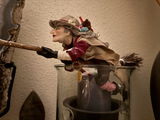 La Befana Italian Santa Claus - Italian folklore - Buona Befana - Flying witch with basket full of presents