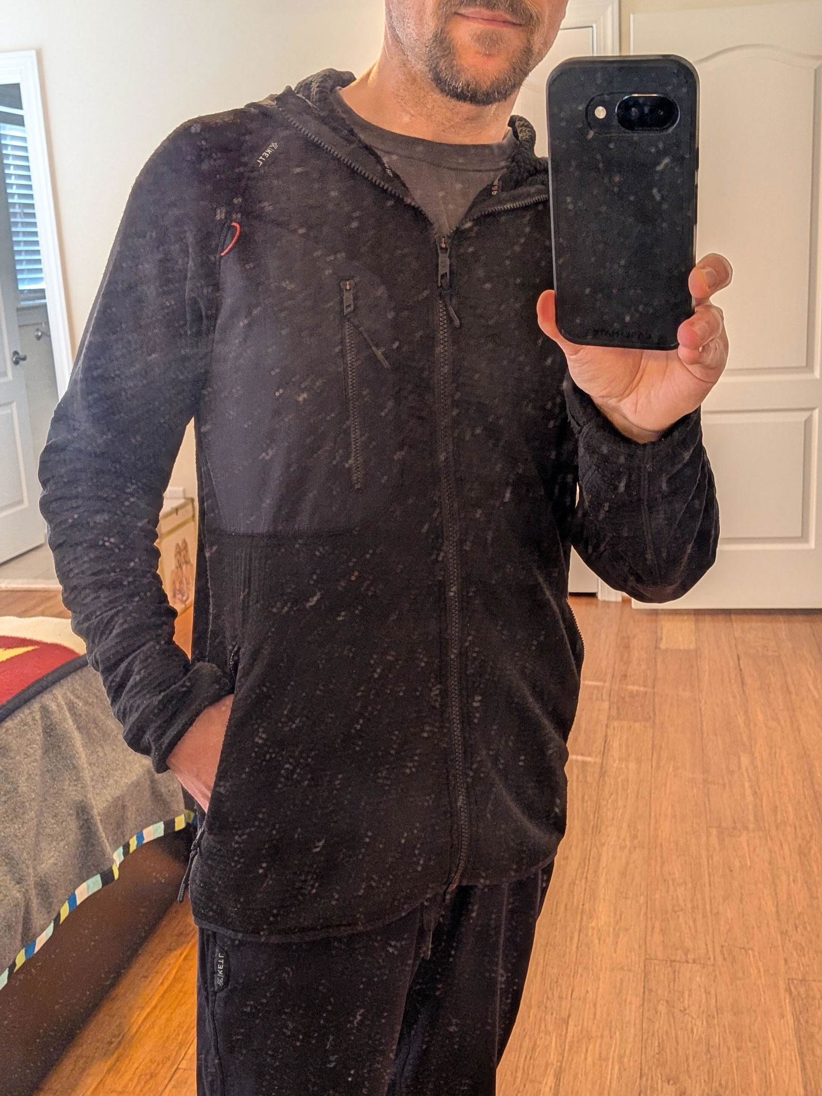 KETL RLT Merino Thermal Hoodie | Durable Outdoor Grid Thermal Hoodie