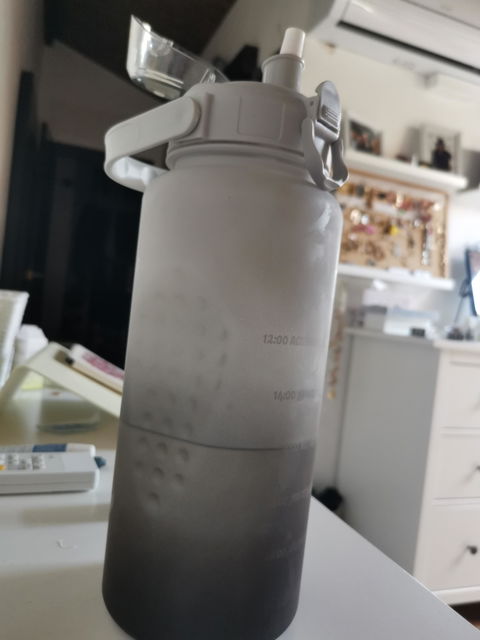 Botella XL Negra y Gris + REGALO Libro Helados Keto
