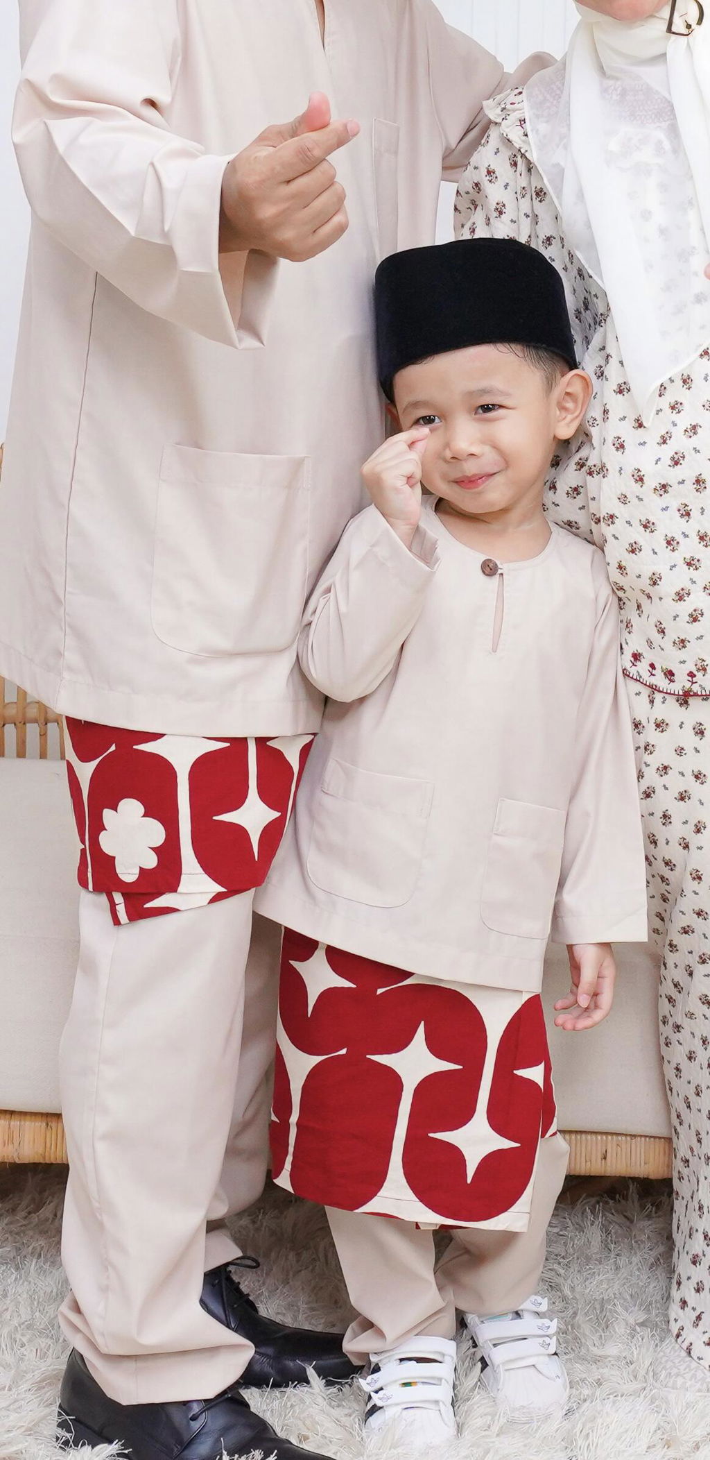 Patawali Boys Baju Melayu Teluk Belanga - Beige