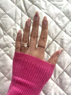 Ruby Half Eternity Stacker Band