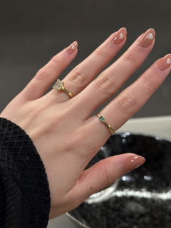Cleo Emerald Baguette Ring