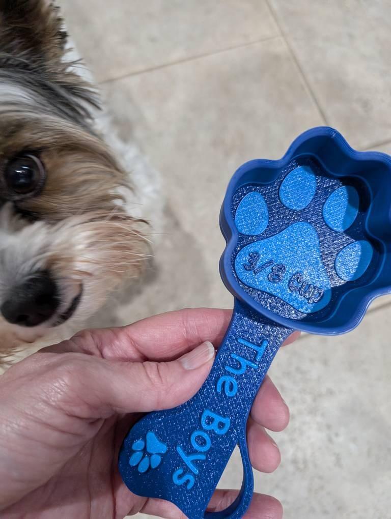 Personalized Paw Shaped Dog Food Scoop