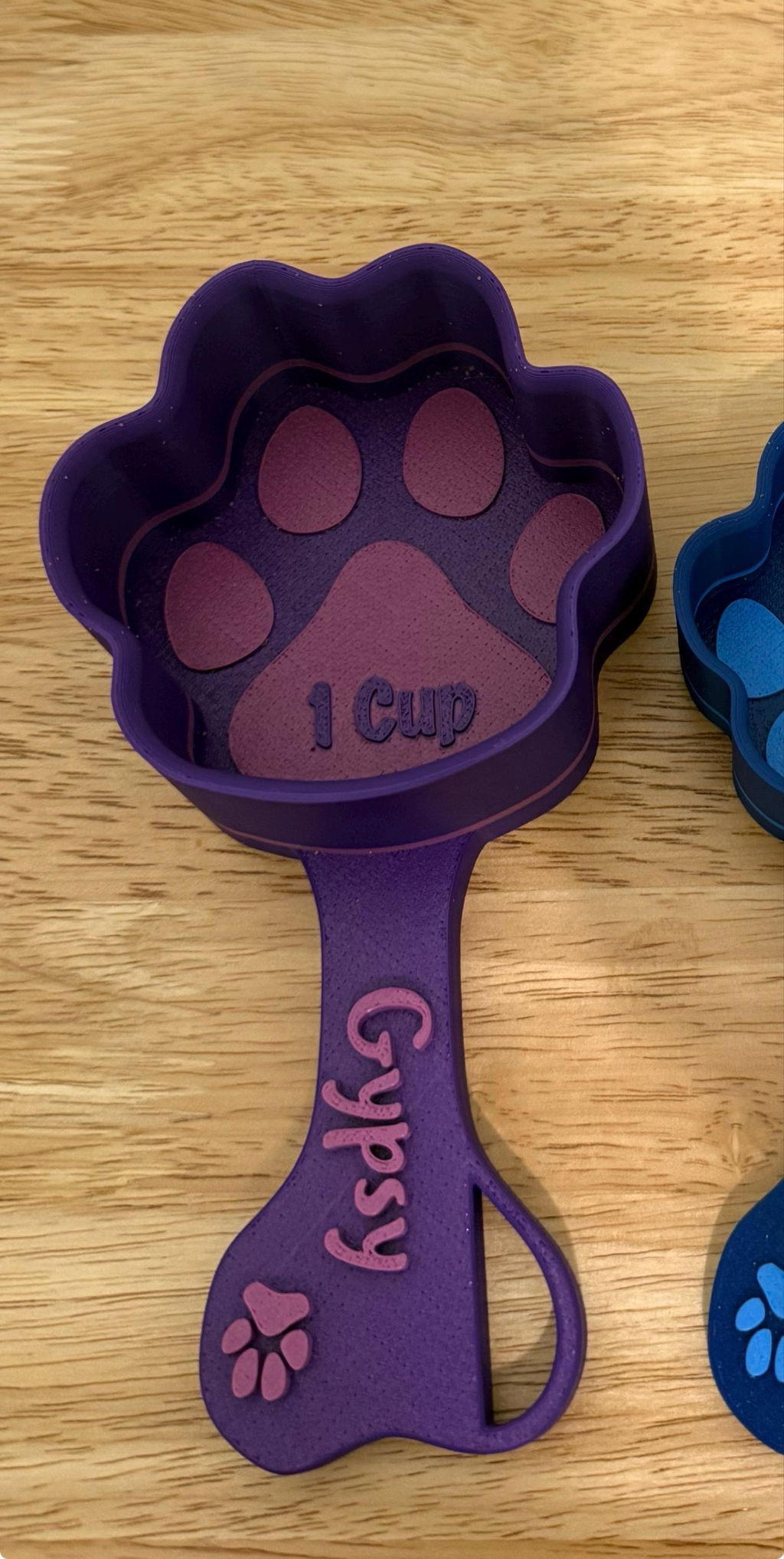 Personalized Paw Shaped Dog Food Scoop