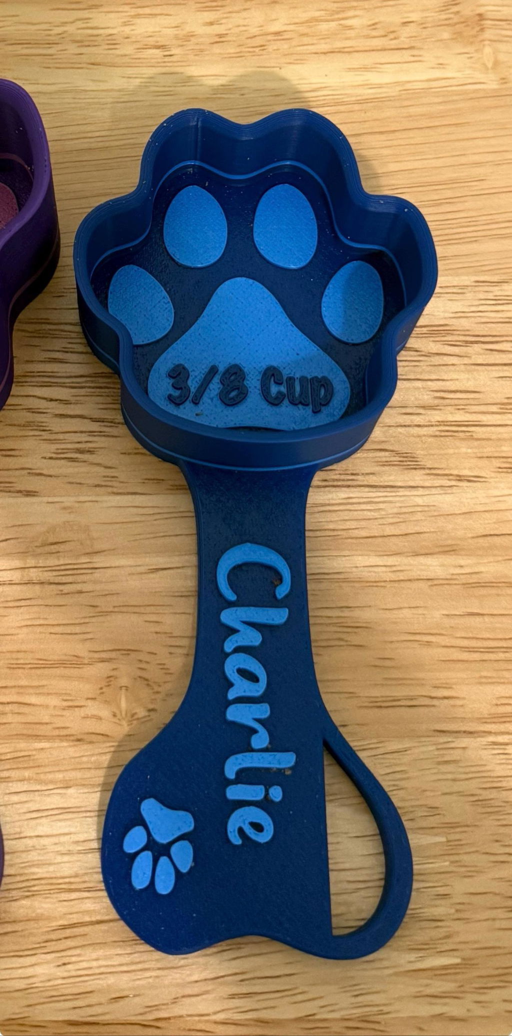 Personalized Paw Shaped Dog Food Scoop