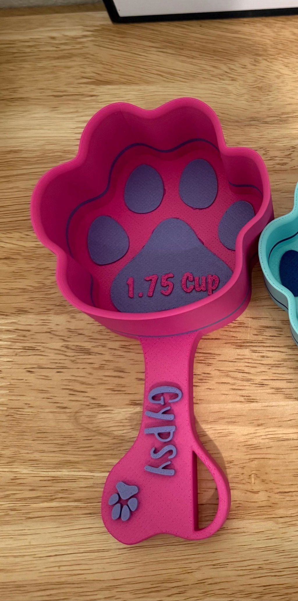 Personalized Paw Shaped Dog Food Scoop