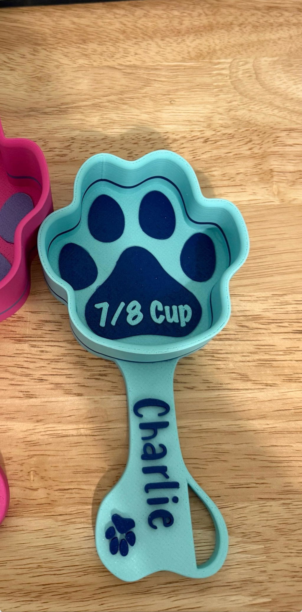 Personalized Paw Shaped Dog Food Scoop