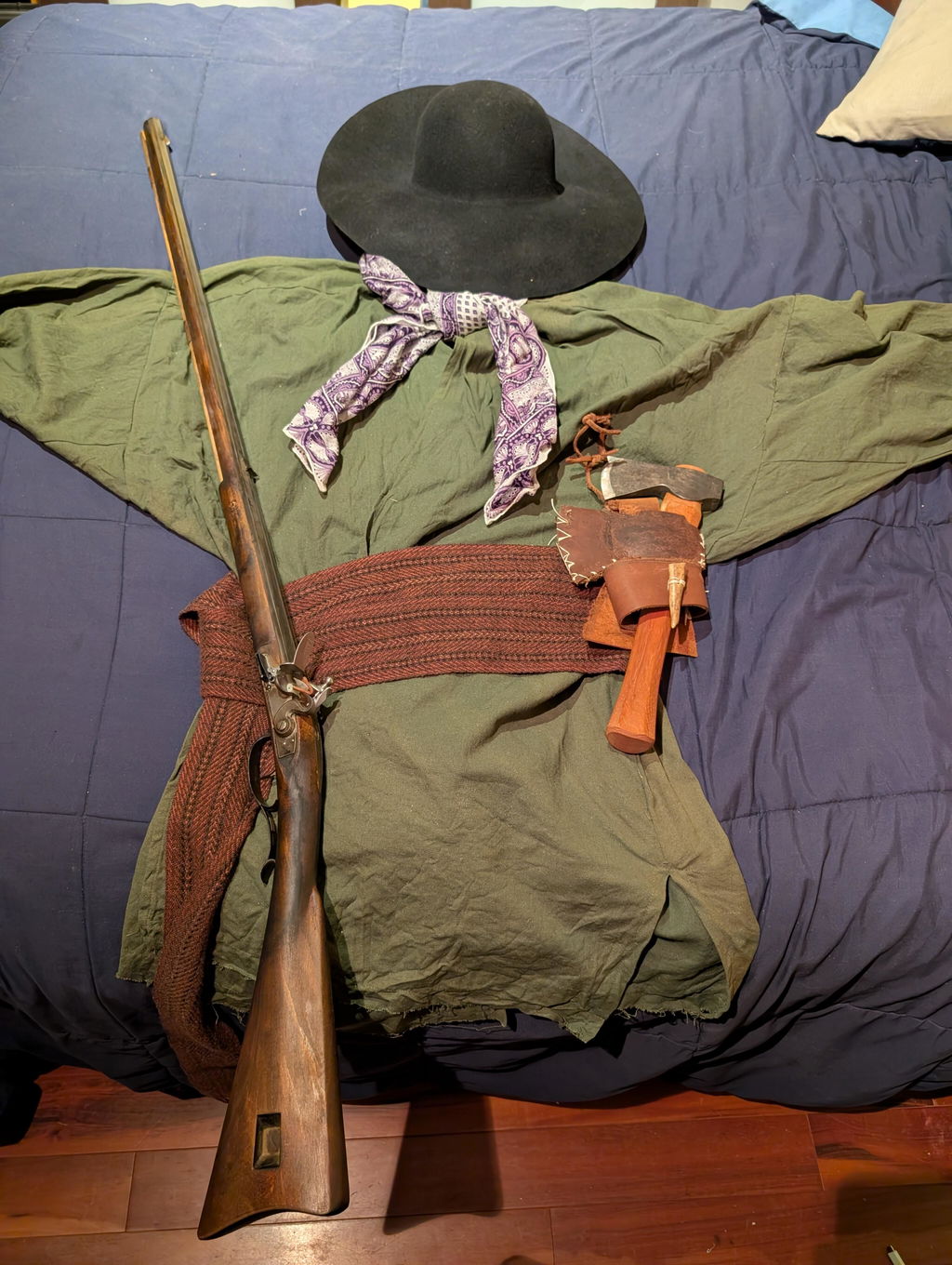 Appalachian Barn Gun Kit — Flintlock (Left Hand) — All parts including lock