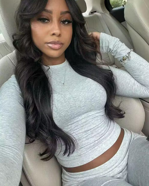 【Deal】Layered Wig With Curtain Bangs Body Wave Ready To Go Glueless 6×5 HD Lace Wig