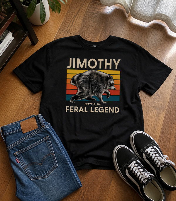 Jimothy Raccoon Shirt, Seattle Short Spine Raccoon T-Shirt, Animal Lover Gift, Viral Raccoon Meme Graphic Tee customer review photo