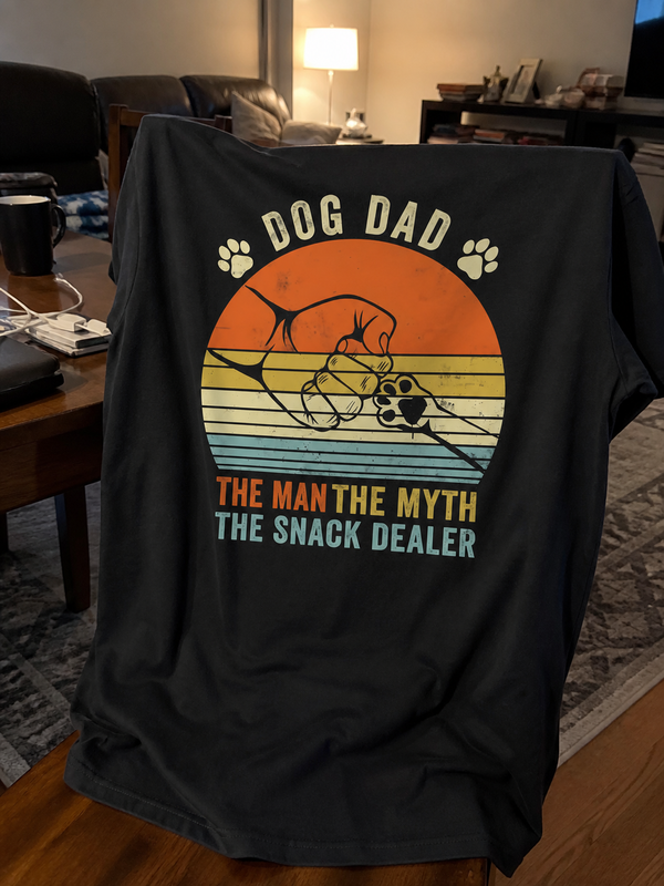 Dog Dad Shirt, The Man The Myth The Snack Dealer Tee customer review photo