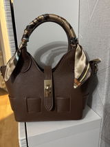 Bolso en Piel Pregato Piccolo tape Marrón