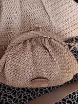 Bolso clutch Alchiara Dione Natural