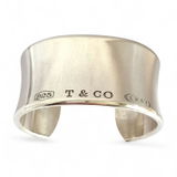 Vintage Tiffany & Co 1837 Wide Cuff Bracelet in Hallmarked Sterling Silver