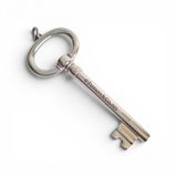 Tiffany & Co Hallmarked Sterling Silver 6cm Key Charm Pendant