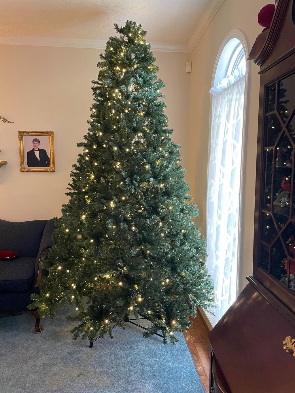 9 ft Hancock Spruce Christmas Tree, Unlit – King of Christmas
