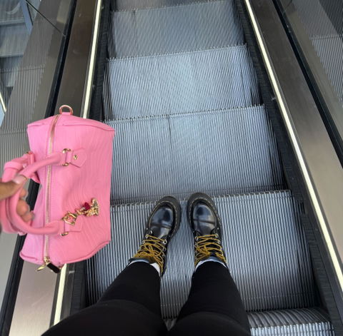 Pink Cloud Boston Bag