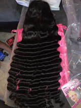 Bleached Knots Loose Deep Wave 13x4 HD Lace Frontal Wigs Crimped Human Hair
