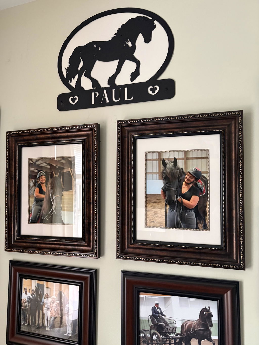 Friesian Strong Personalized Horse Sign & Wall Art