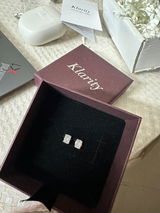Medium Emerald-Cut Stud Earrings