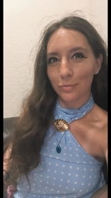 Top à petits pois bleu clair ✨