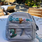 Personalized Toddler Backpack | Embroidered Name Corduroy Kids Book Bag for Preschool & Back to School