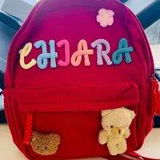 Personalized Toddler Backpack | Embroidered Name Corduroy Kids Book Bag for Preschool & Back to School