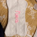 Personalized Cable Knit Bone-Shaped Pet Christmas Stocking