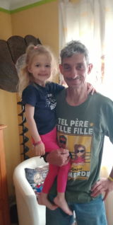 Tel Père Telle Fille ... Oh Merde - Tshirt personnalisé pour Papa