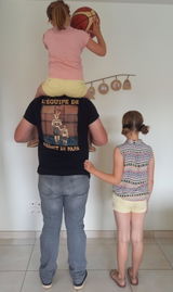 L'équipe de basket de papa -Tshirt personnalisé pour Papa
