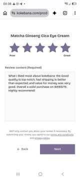 Anonymous review photo