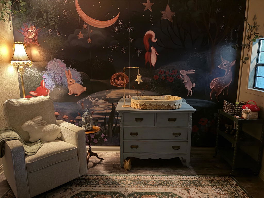 Moonlight Forest Wallpaper Mural