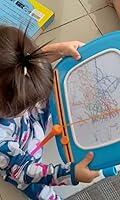 KOKODI Toddler Magnetic Drawing Board with Sturdy Legs - Left Hands Friendly