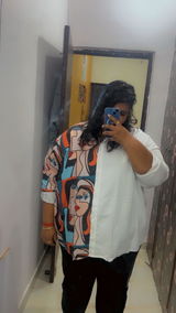 Quirky Faces Long Shirt
