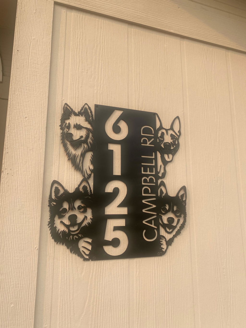 Dog Cat House Number, Dog Cat Address Sign | Personalized Metal House Number Plaque