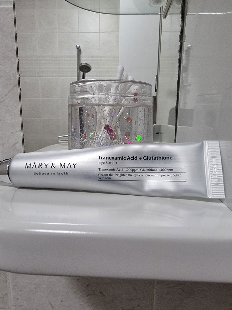 mary&may tranexamic acid glutathione eye Cream Dark Circles 12g Dermatologically tested Mary&May Tranexamic Acid + Glutathione