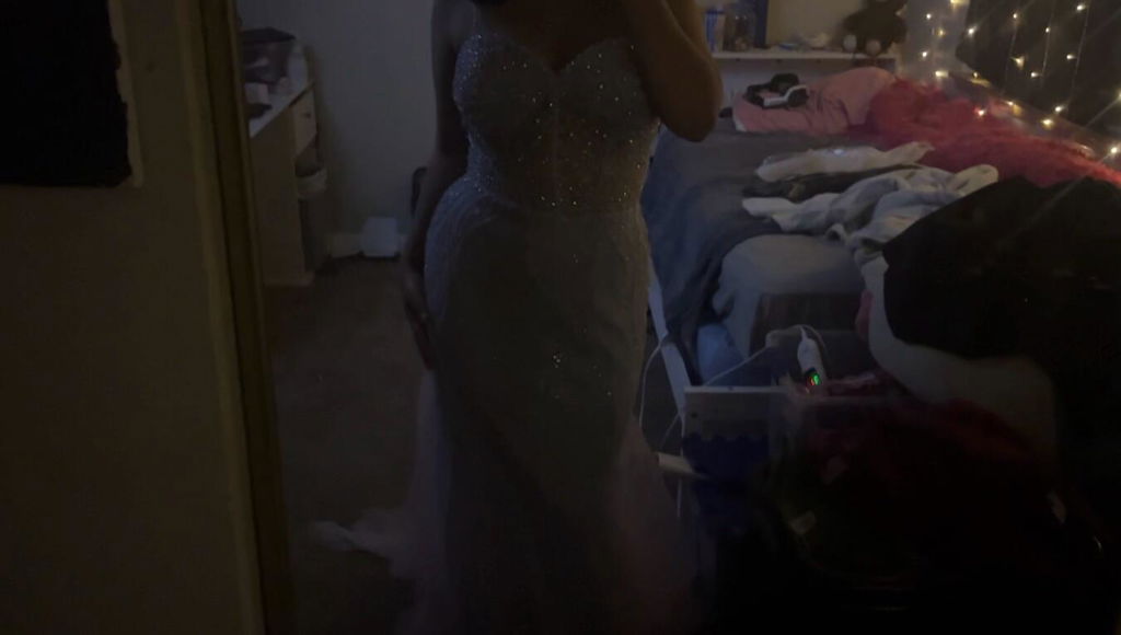 Spaghetti Straps Sweetheart Rhinestone Sequins Tulle Trumpet/Mermaid Maxi Dress
