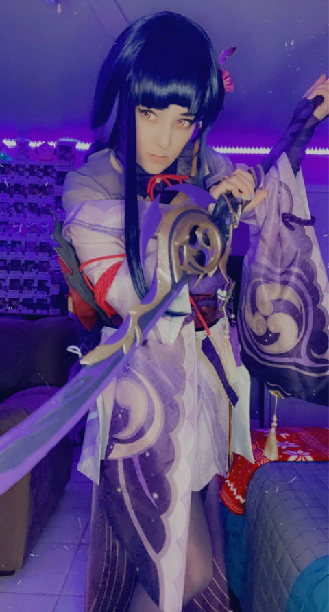 Baal's Spear Engulfing Lightning - Digital 3D Model - Genshin Impact - Baal Cosplay