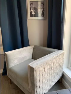 Zermatt Velvet Golden Armchair