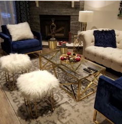 Sydney Golden Stainless Steel Coffee Table