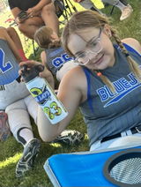 BLUE JAYS Gillette Fastpitch Softball Personalized Sports Water Bottles