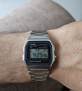 RELOJ  PARA HOMBRE CASIO A_158WA_1 - PLATEADO
