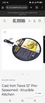 Cast iron tawa review photo