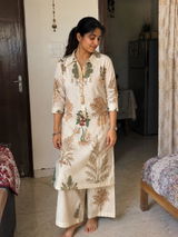 Subtle Printed Cotton Co-ord Set
