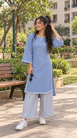 Blue Breeze Linen & South Cotton Co-Ord Set