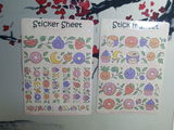 Sweet Food Sticker Set – 2 Bögen