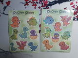 Süße Dinosaurier Sticker Set - 2 Bögen