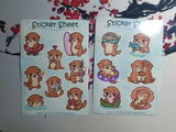 Abenteuer von Otter Fizzel Sticker Set – 2 Bögen