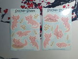 Axolotl Sticker Set – 2 Bögen